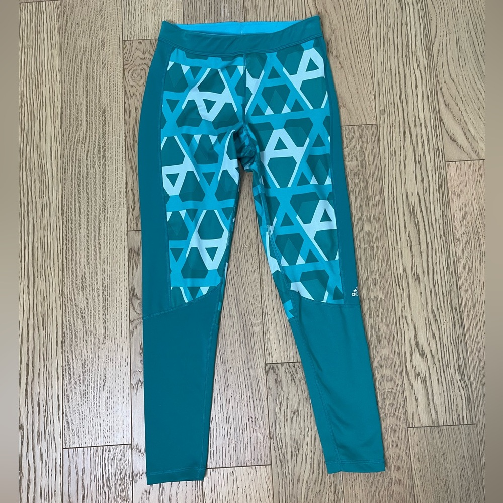 ADIDAS TF C Triover TechFit Geometric Cropped Athletic Capri Leggings M